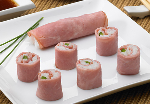 Deli Meat Sushi Rolls