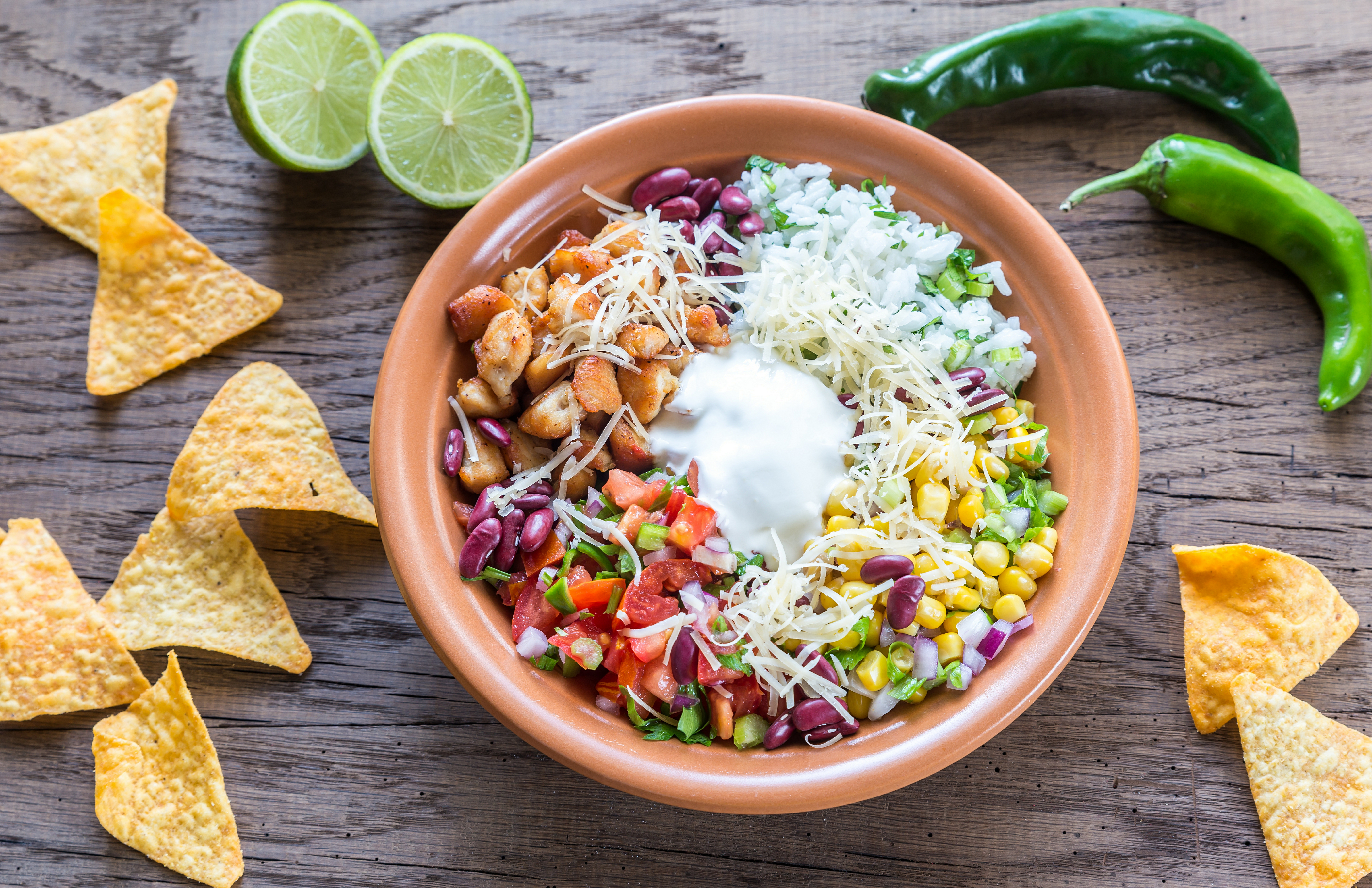 chicken fajita taco salad