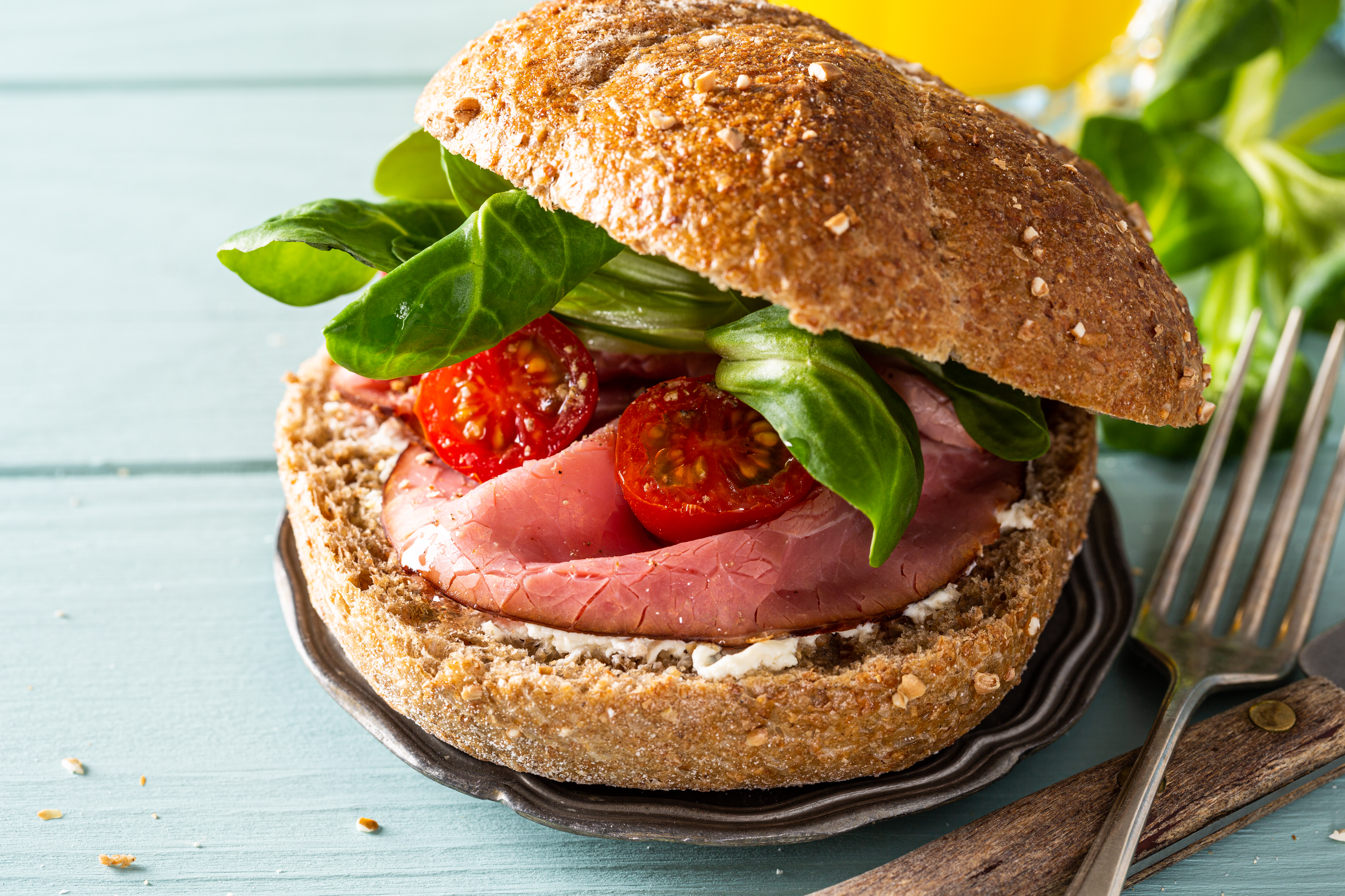 beef and ricotta bagel