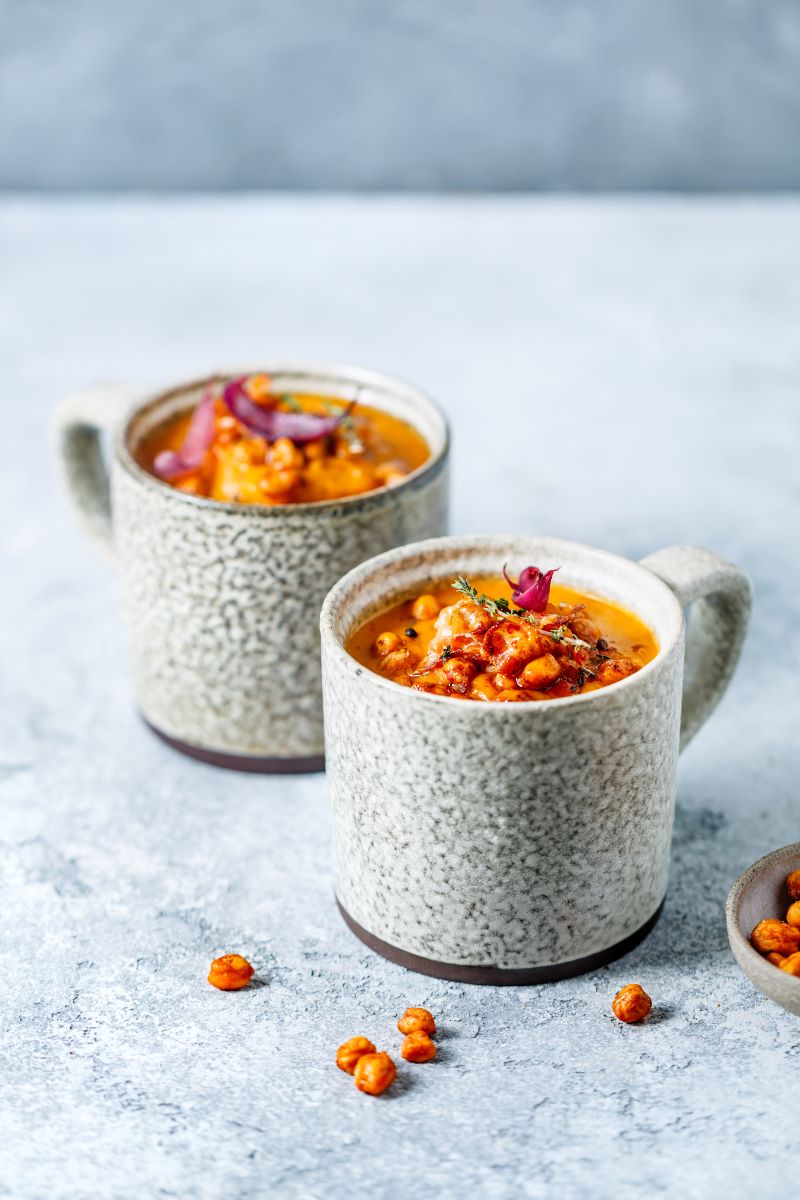 Buddig Sweet Potato and Chickpea Soup with Smoked Ham